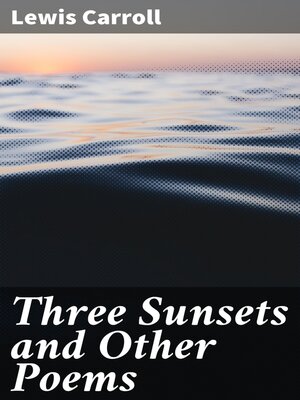cover image of Three Sunsets and Other Poems